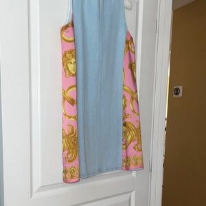 NWT Versace Pink and Gold Dress